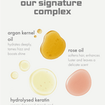 Keraxir serum smooths hair, repairs damage, adds shine, tames frizz, and protects from UV damage effectively