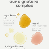 Keraxir serum smooths hair, repairs damage, adds shine, tames frizz, and protects from UV damage effectively