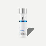 Keratin hair care product bottle on a white background