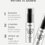 Turn Up Volume Powder providing incredible texture and a residue-free finish for perfect hair styling